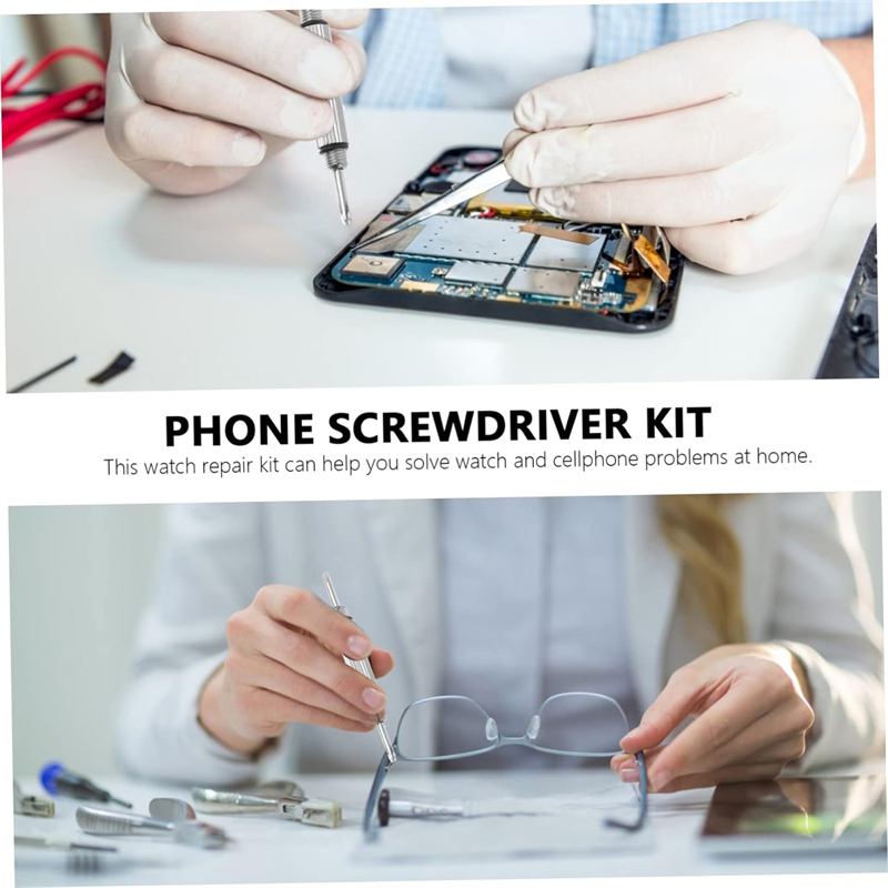 Mini-Handbrillen-Schraubendreher, 3-in-1-Brillenreparatursets, Multifunktions-Schraubendreher-Set für Sonnenbrillen, Uhren und Brillen mit Schlüsselanhänger – Detail 8