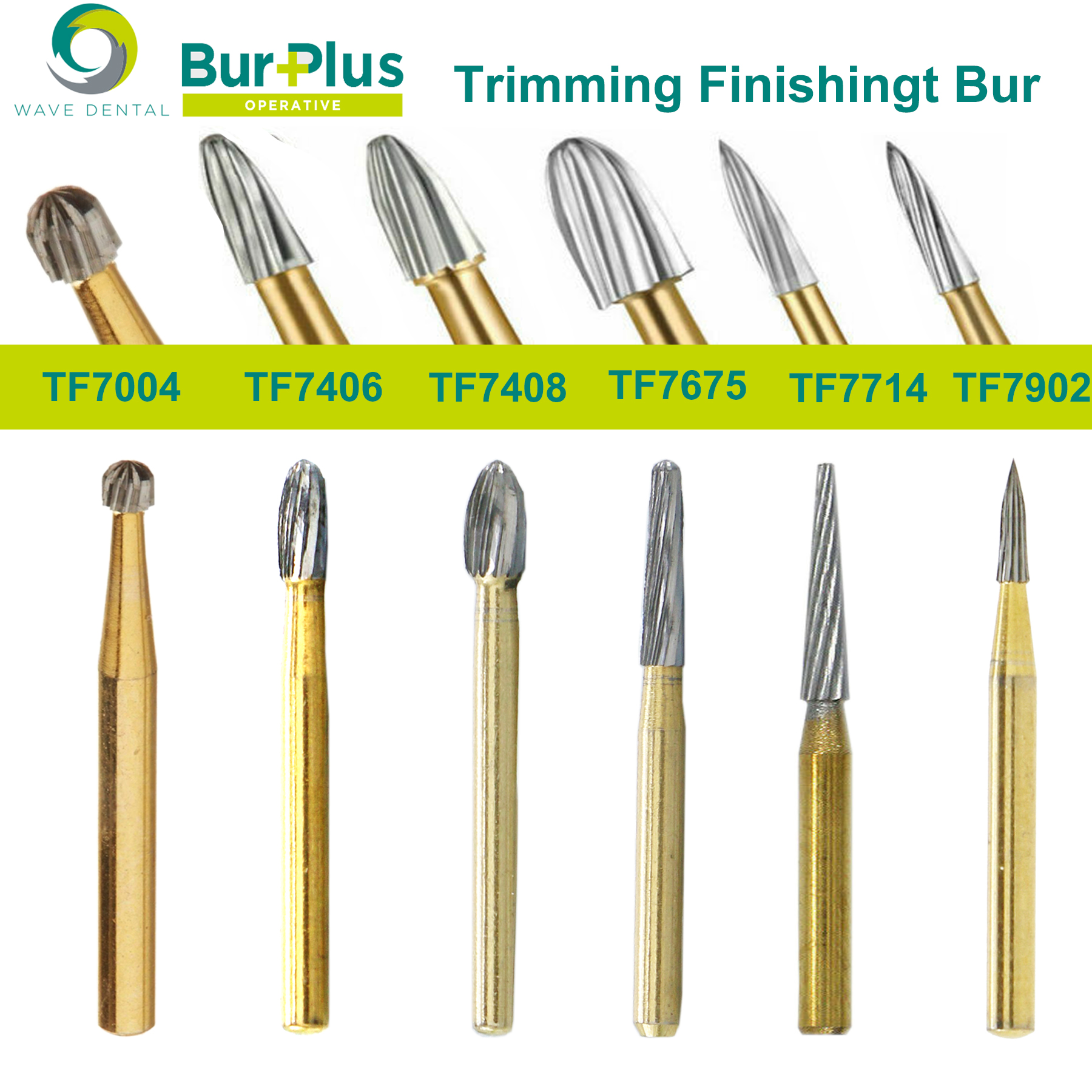 Best of PRIMA WAVE Dental Tungsten Carbide Burs Trimming Finishing Bur 12 Bladed Gold Plated TF Dental Drill For High Speed Handpiece Reviews & Tips