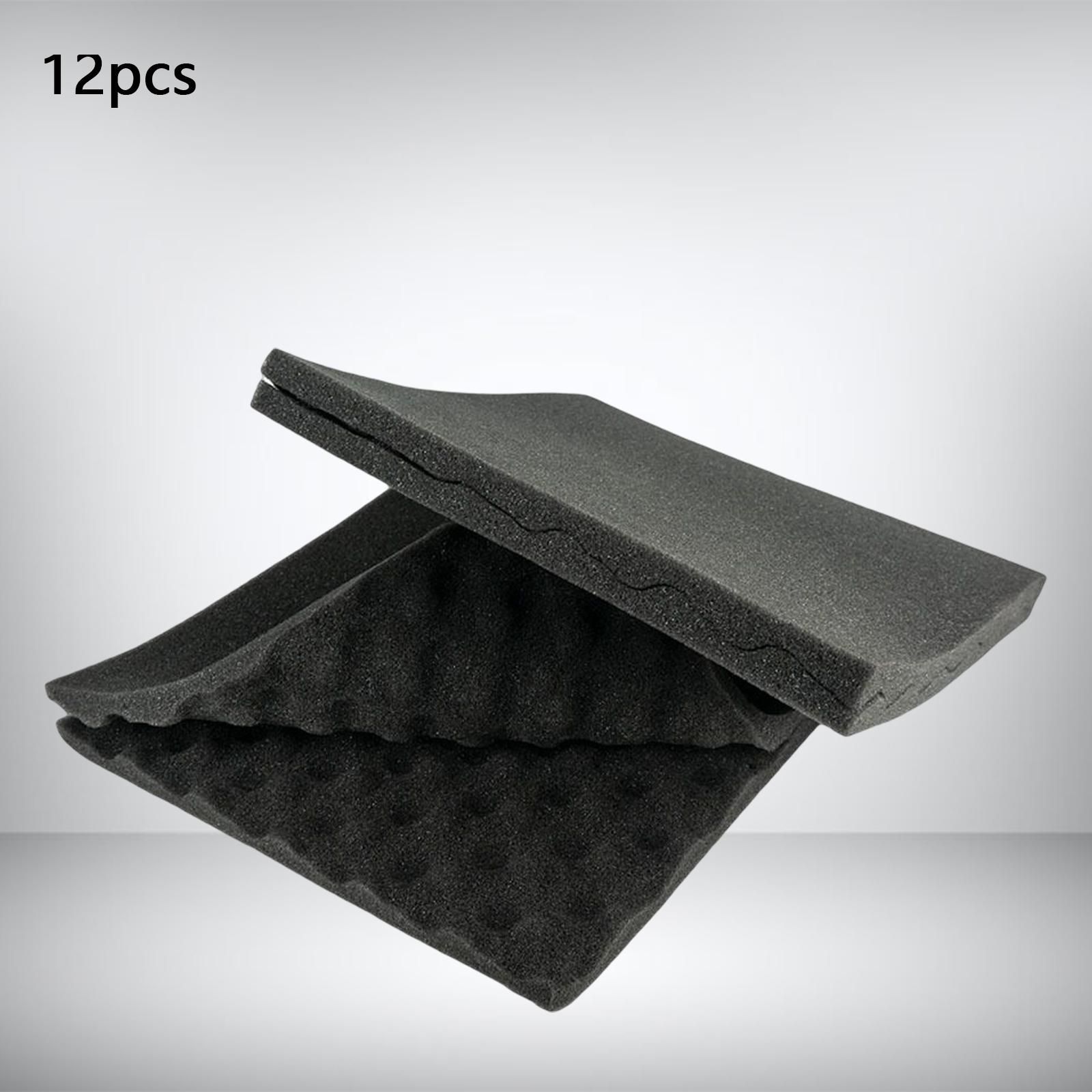 12Pcs Acoustic Foam Noise Insulation Background Foam for Walls Photo Studio