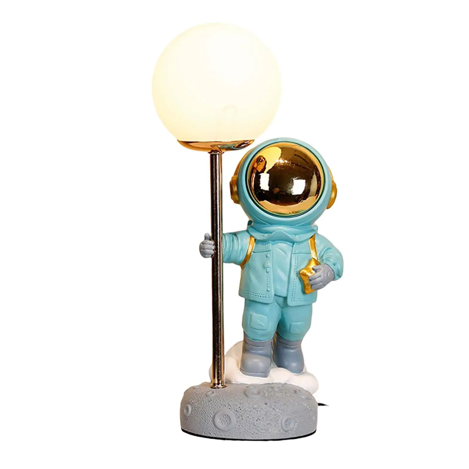 Modern Astronaut LED Table Lamp Bedside Table Lamp Spaceman Lamp for Desktop Decoration Boys Birthday Gifts
