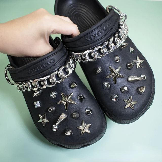 2022 Custom Designer Metal Shoe Charms Women Lady Metal Croc