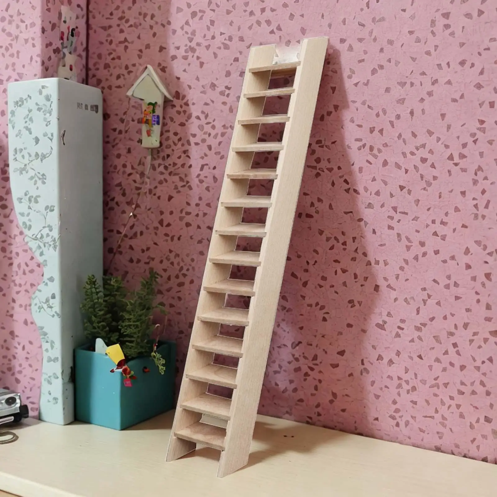 1:12 Miniature Ladder Toy for Life Scene Props Children Gifts Doll Ornament