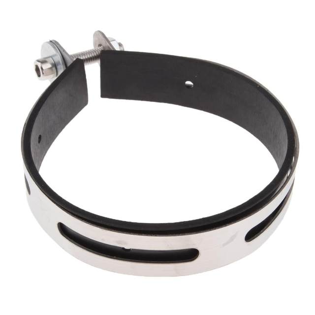Motorcycle Exhaust Pipe Muffler Clamp Fixed Ring Support Bracket 110mm Abrazadera de tubo de escape tuyau d'echappement
