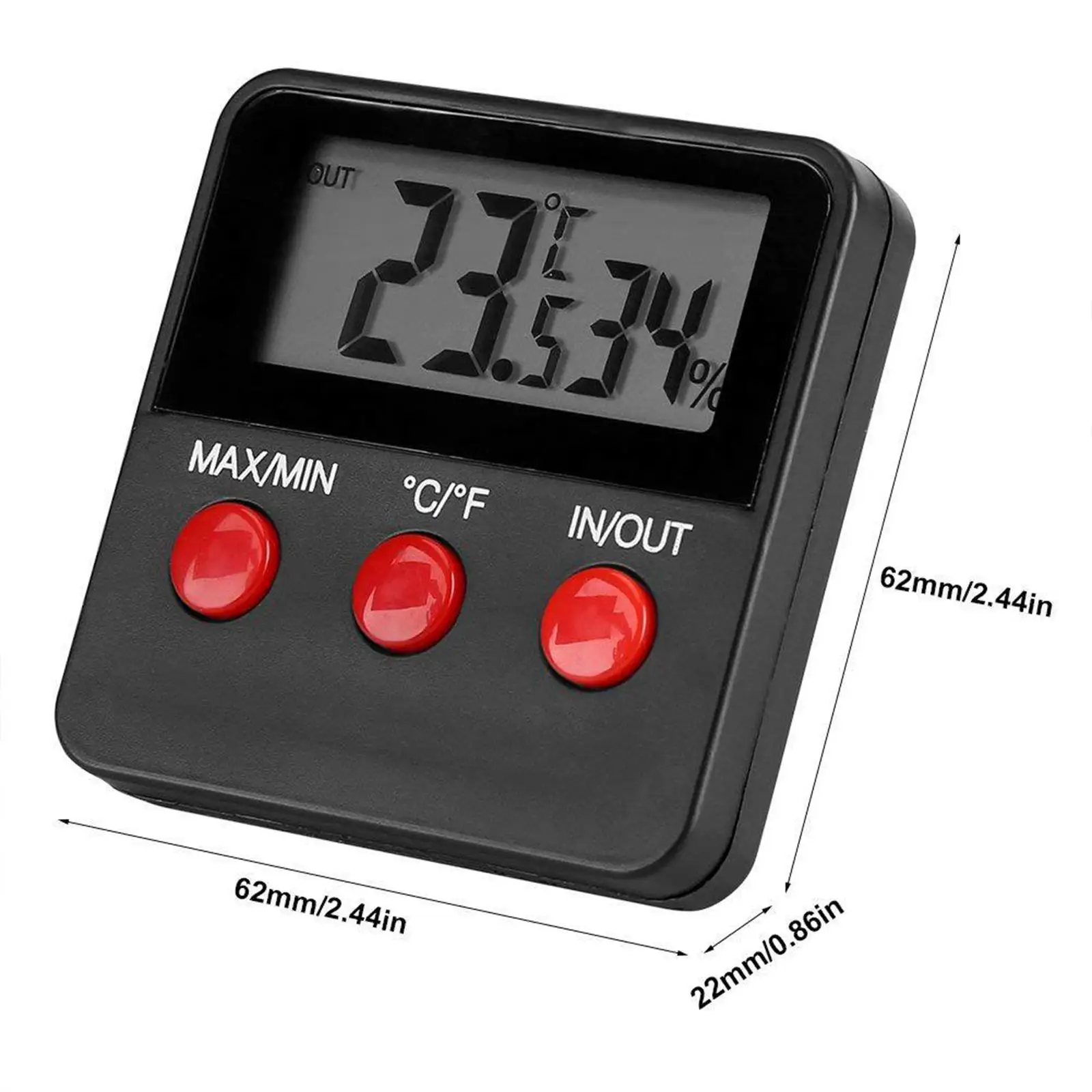 Mini Digital Reptile Thermometer with Probe Temperature Hygrometer for Frog