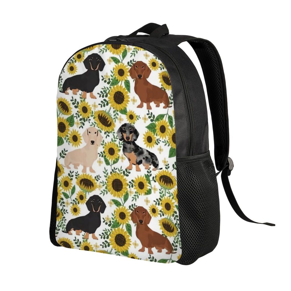 Mochila Escolar para Meninos e Meninas, Dachshunds,