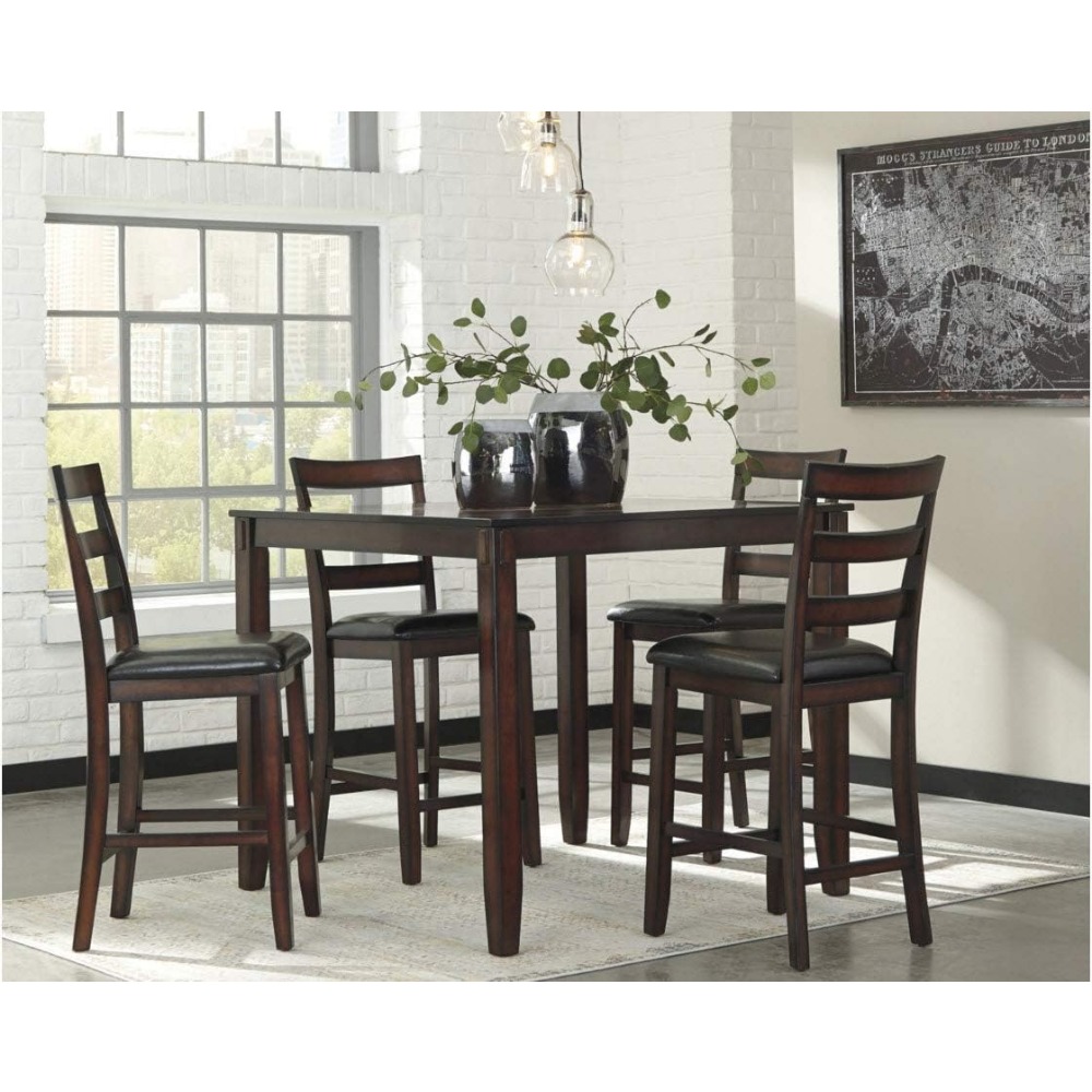 Living Room Dining Table Set Chair Coviar 5 Piece Counter Height Dinin Macs Home Furnishings