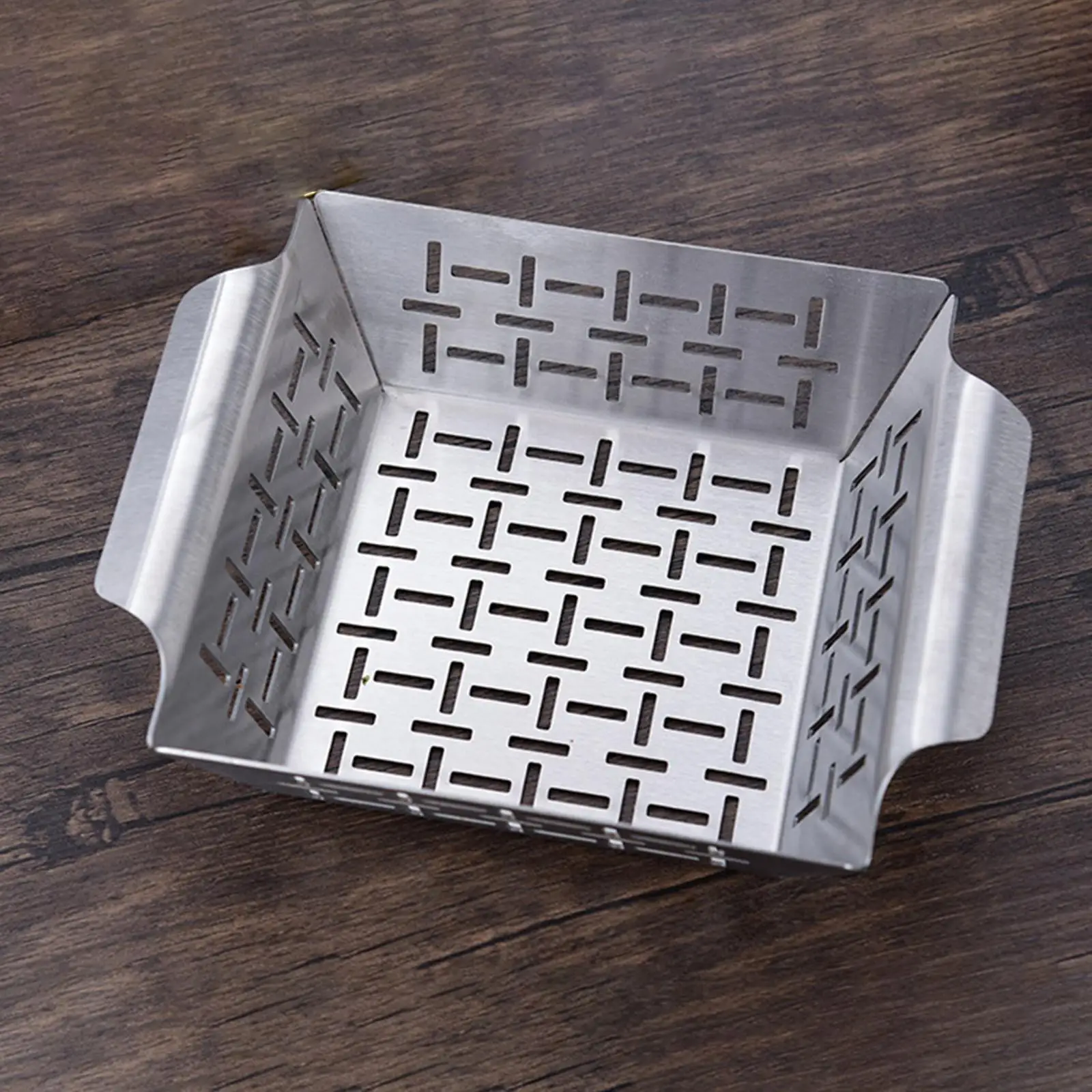 Stainless Steel Roast Fish Grilling Basket BBQ Accessories BBQ Grill Pan Outdoor Grill Grilling Bowl Barbecue Plate Leakage