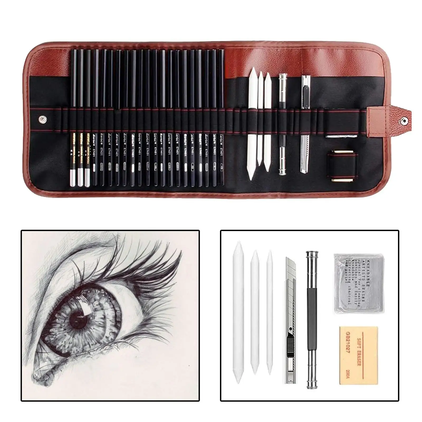 Sketching Pencil Set, Drawing Pencils and Sketch,   Includes Pencils, Sketch Pencils Set for Drawing