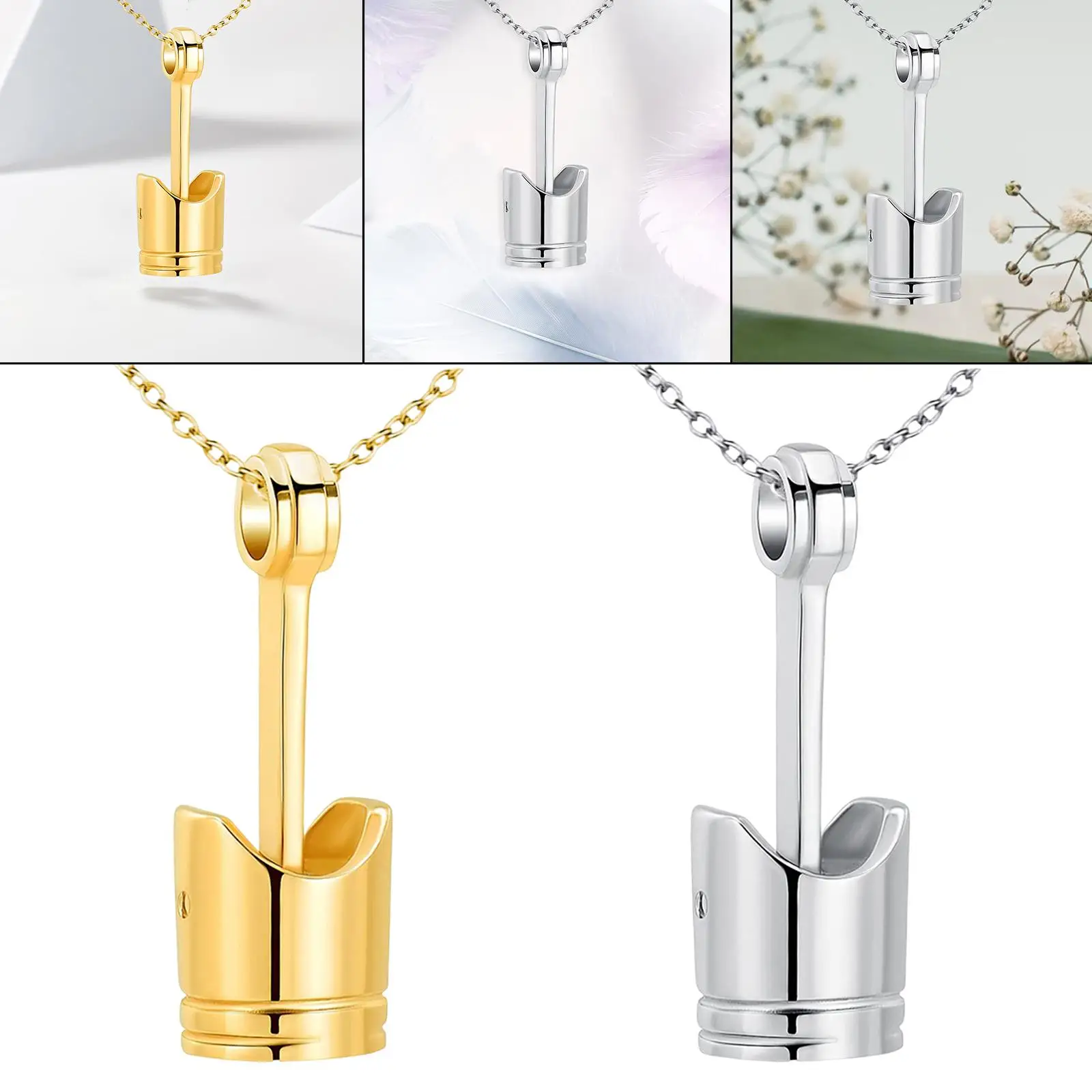 Cremation Urn Necklace Exquisite Pendant Stainless Steel Jewelry for Friends Pet