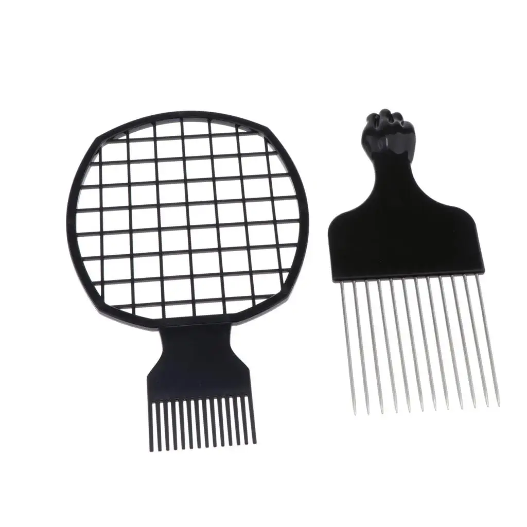   Tool, Afro Pick Twist Hair  Brush, Twist Afro Natural Hair Comb (Black)