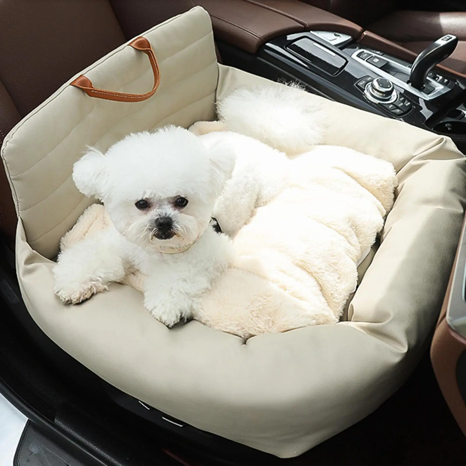 Dog Seat Nonslip Carrier Bed Dog Car Seat for Small Dogs Puppy