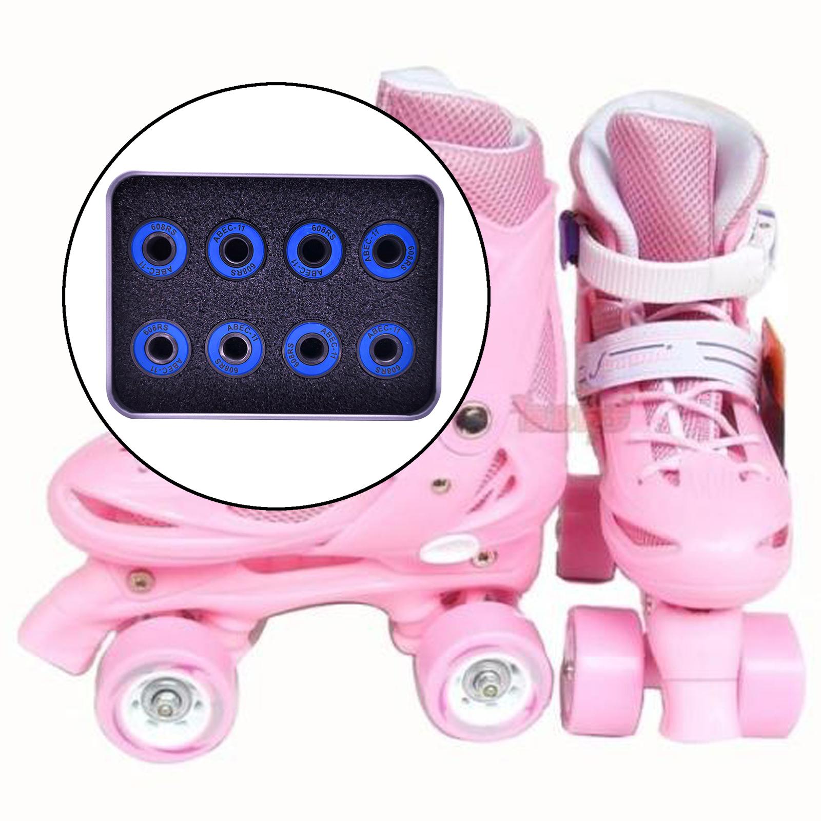 8Pcs Skateboard Bearing Replacement for Inline Skates Wheel Longboard