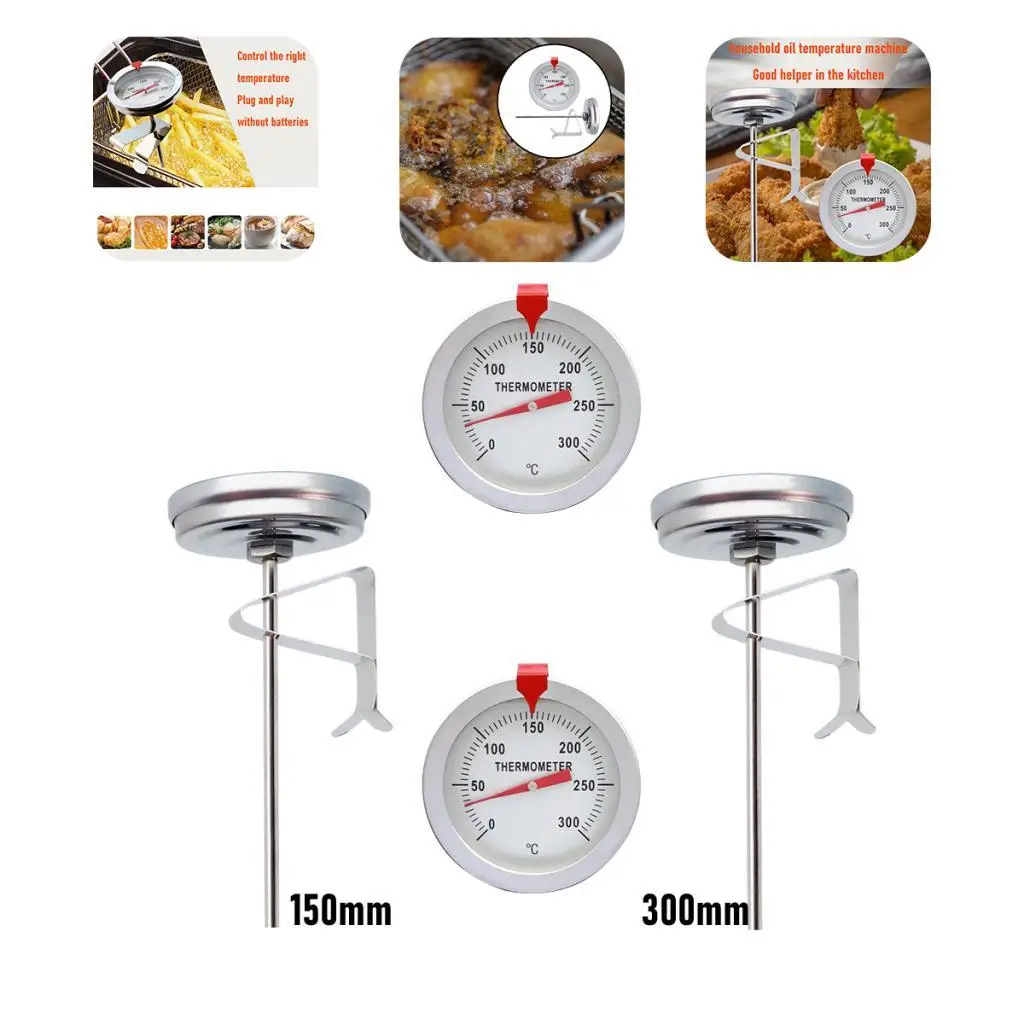 Stainless Steel Temperature Measurement Dial for BBQ Meat Kitchen Lamb Milk Frothing