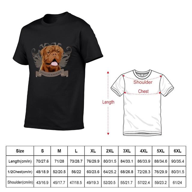 New Dogue de Bordeaux French Mastiff T Shirt funny t shirts aesthetic clothes animal print shirt for boys mens plain t shirts AliExpress