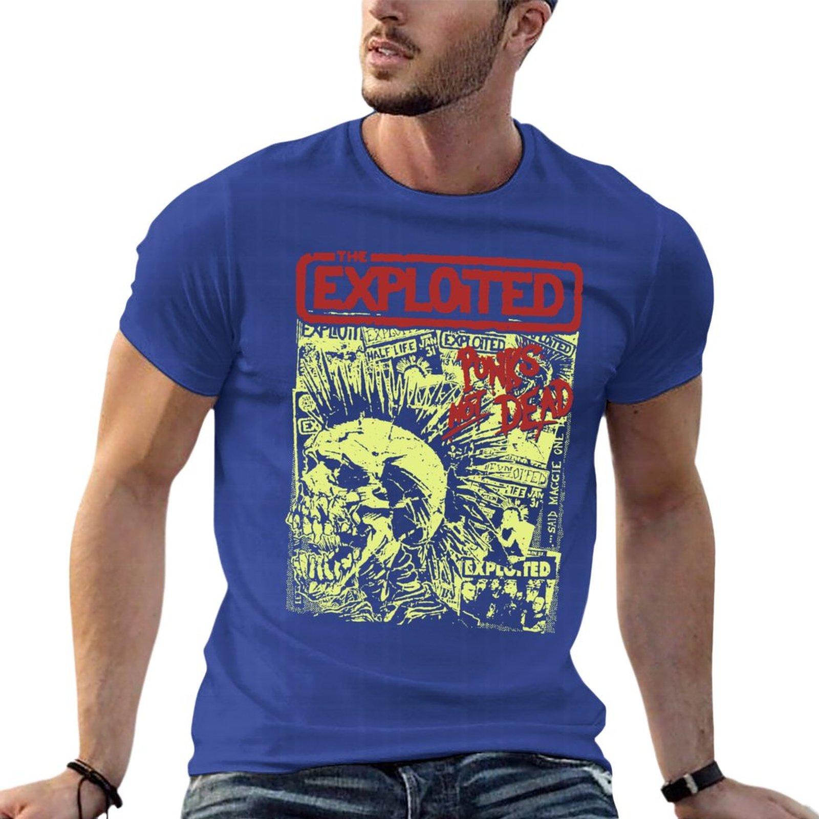 Exploited Punks Not Dead Skull Oversize 