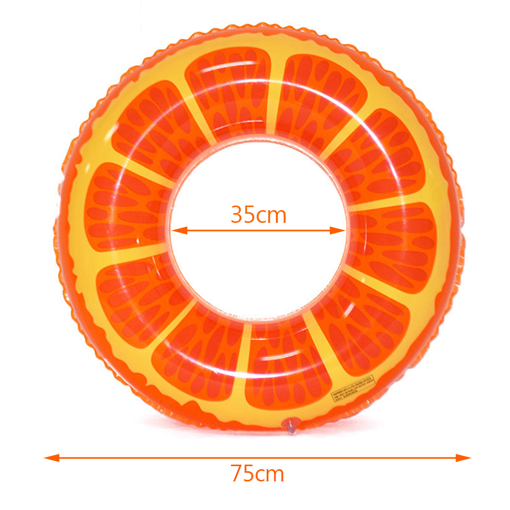 3PCS Obst Pool schwimmt Wassermelone Orange Zitrone Schwimmringe Spaß Spielzeug für Erwachsene – Detail 1