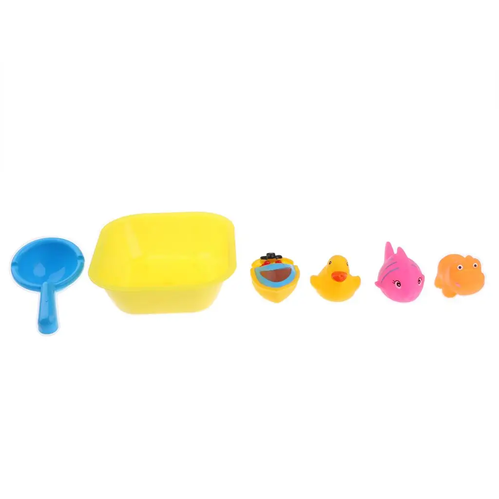 Kid Baby Water Bath Game Squeezing Squeaky Animal Duck Toys Gift
