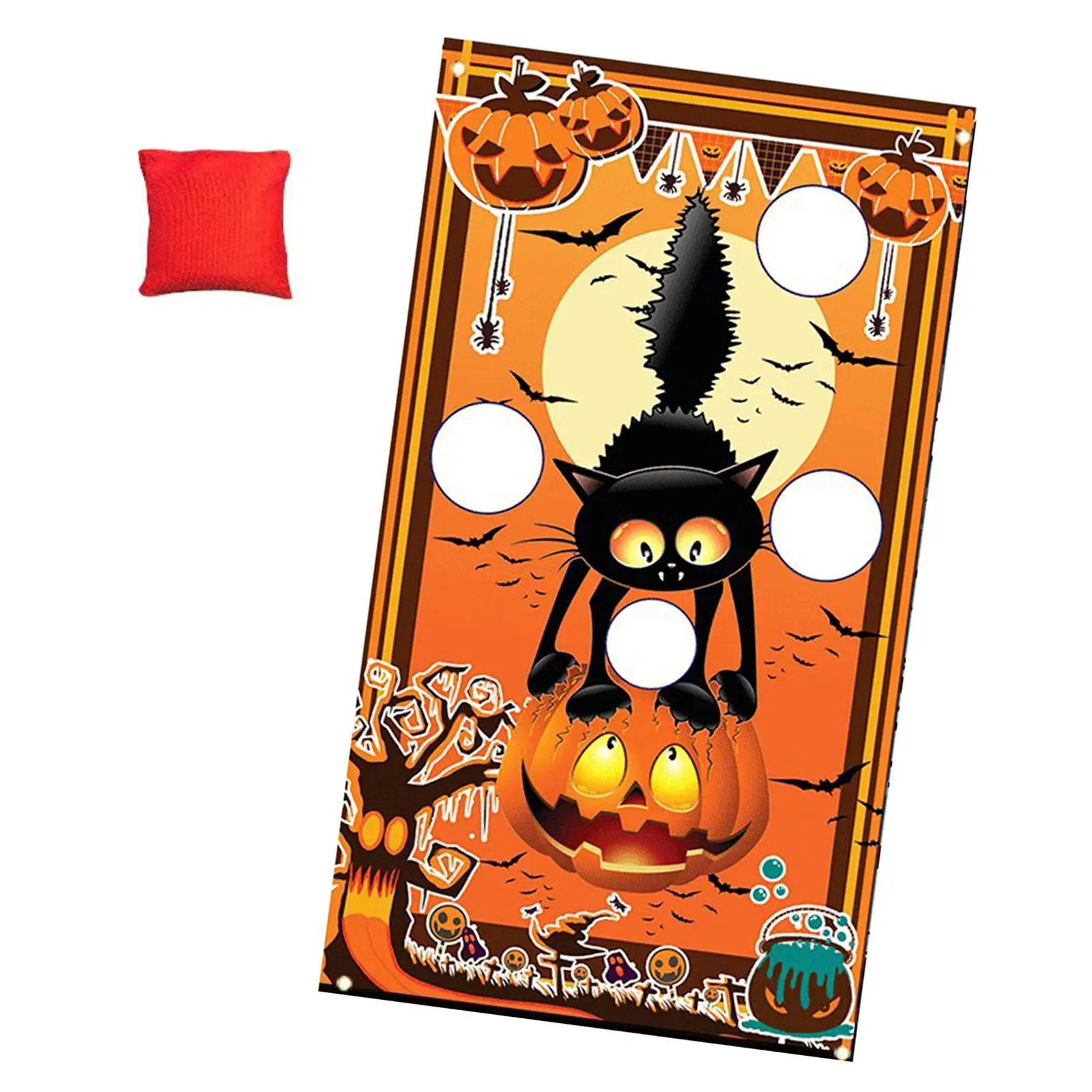 Halloween Toss Game Family Gathering Game Camping Game Toss Games Banner Backyard Game for Halloween Activities Outdoor Party