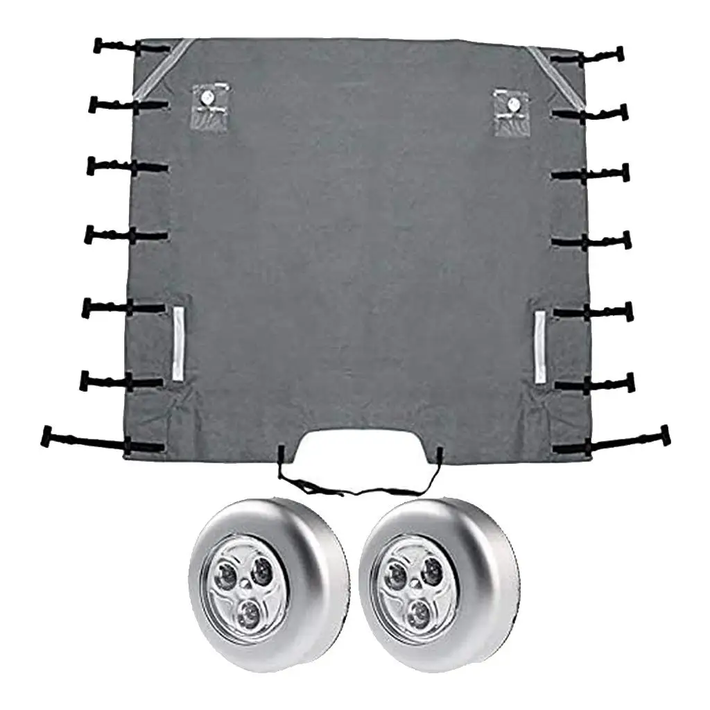 Waterproof Front Towing Cover Chip Protector With Led Guards Lights,