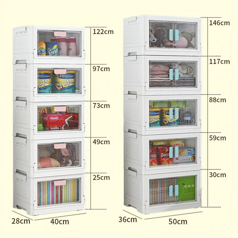 Title 1, Foldable Storage Box Stackable Sundries Organiz...