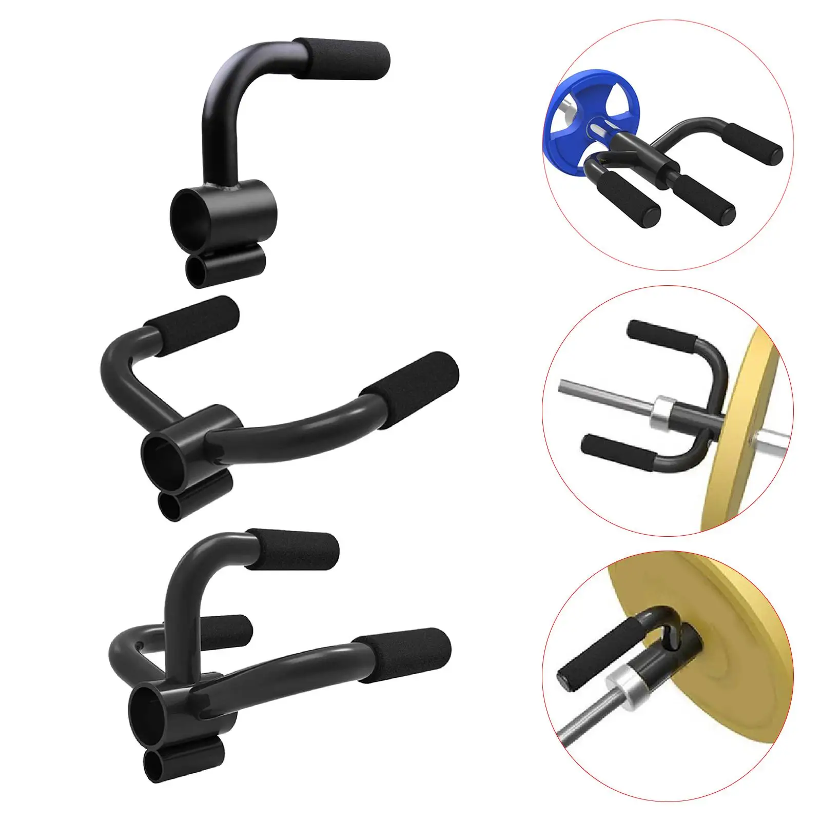 T Bar Row Landmine Attachment Exercise Barbell Post Insert with Rubber Grip for Full Body Triceps Biceps Weight Lifting Barbell