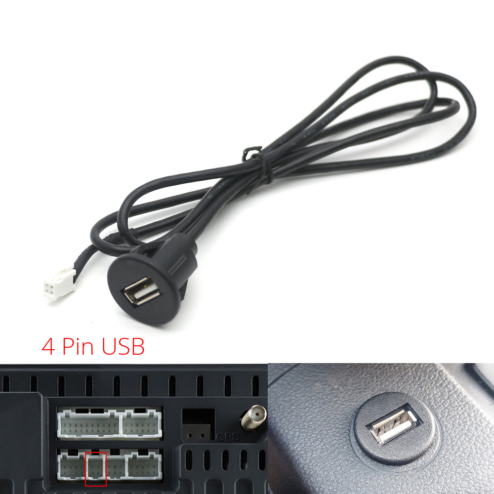 4 6-polige Autoradio-USB-Schnitts telle für Armaturen brett halterung für Android-Multimedia-Player – Detail 7
