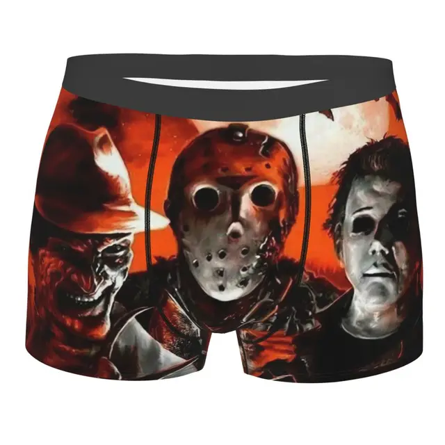 Boxer Shorts Panties Briefs Men Horror Prison Underwear Halloween Myers  Chucky Jason Horror Movie Soft Underpants for Homme - AliExpress