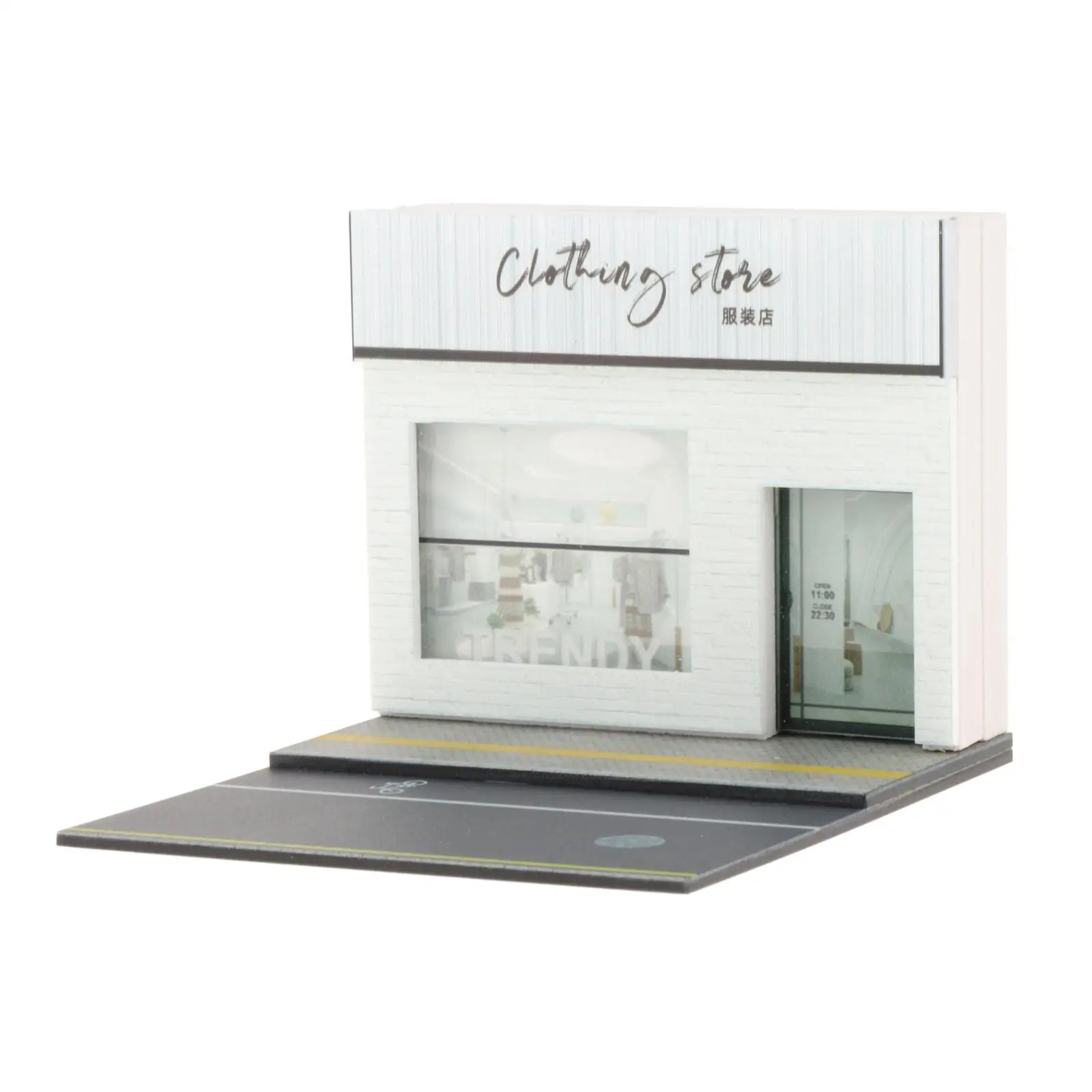 1/64 Shop Model Diorama Kits S Scale Scenery for Street Building Scene Props