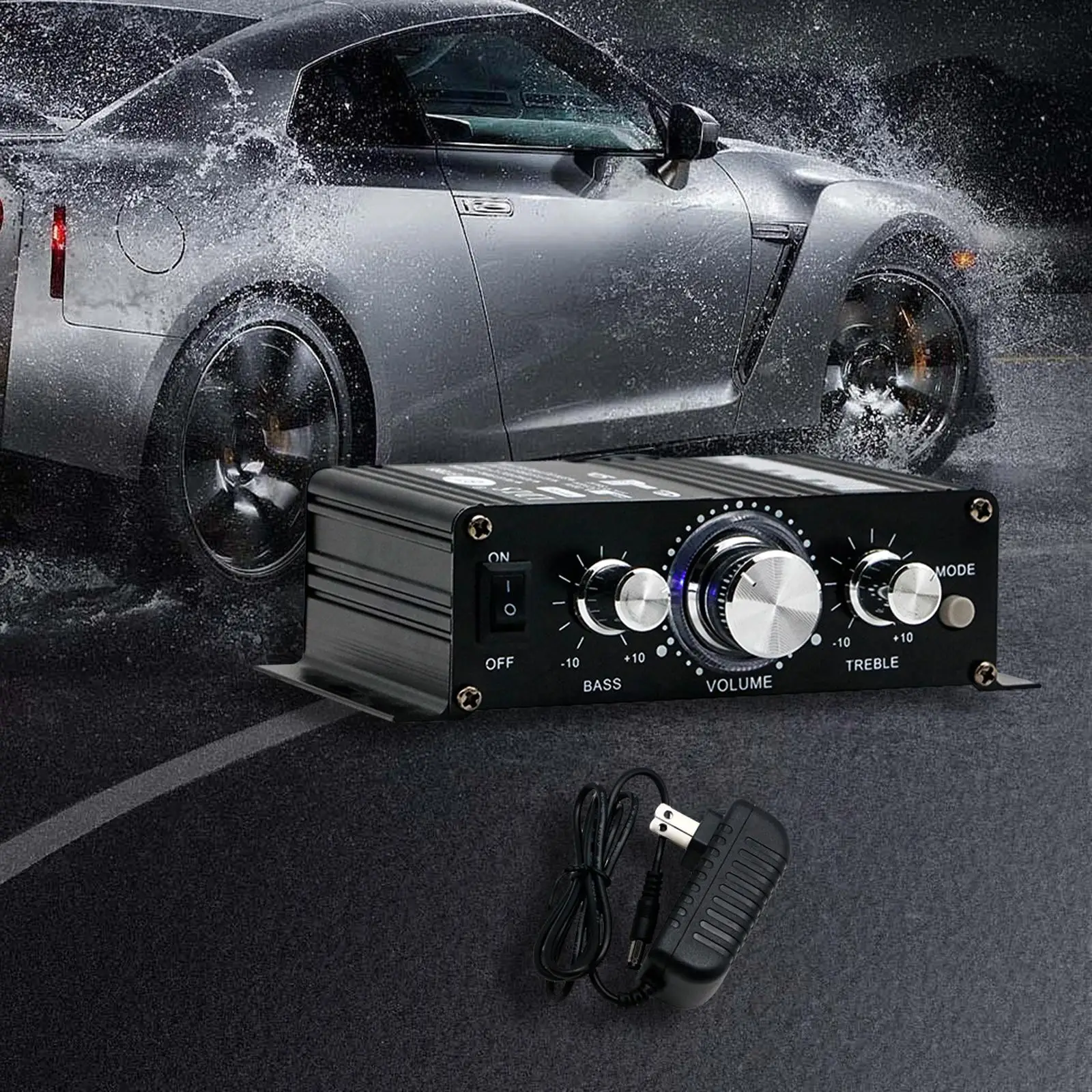 Bluetooth Power Amplifier Professional HiFi Sound for Home Theater Car Party