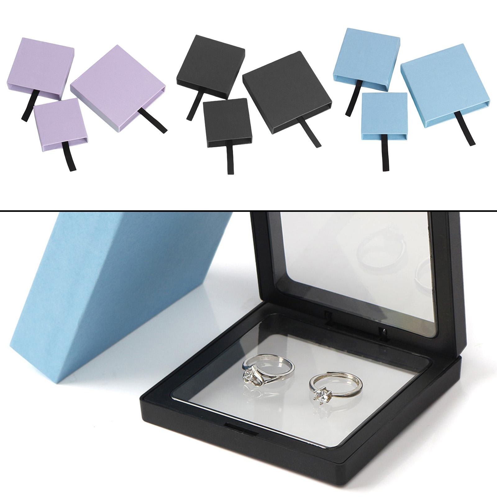 Jewelry Box with Top Lids Cardboard Paper Vintage Gift Case Display Box Container for Bracelets Watches Ring Women Girlfriend