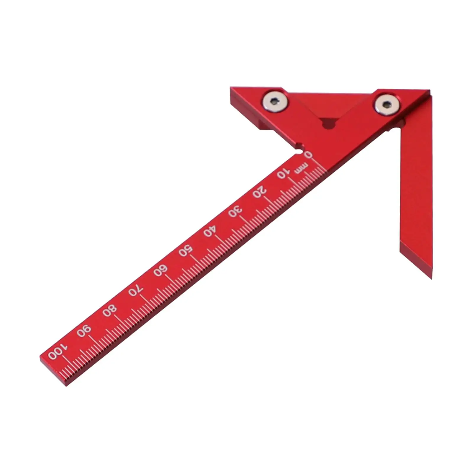 Miter Triangle Ruler Center Scribe 45/90 Degree Woodworking Angle Ruler for Engineering Measuring Drawing Carpenter