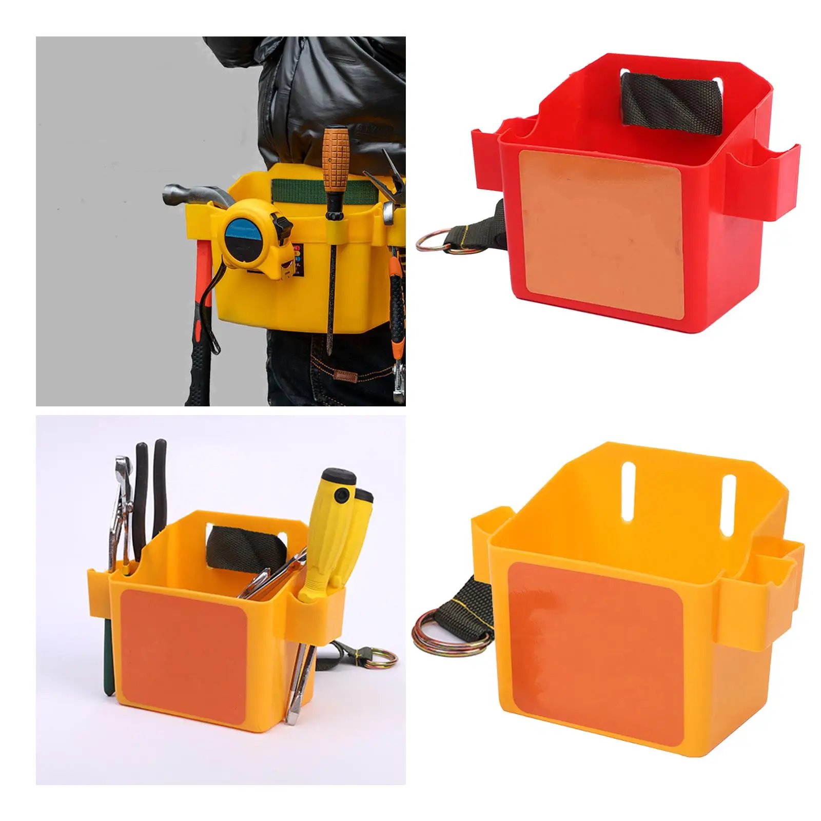 Woodworking Waist Tools Box with Waist Belt Storage Box for Electrician Carpenter Outdoor Construction Decorator Renovation Work