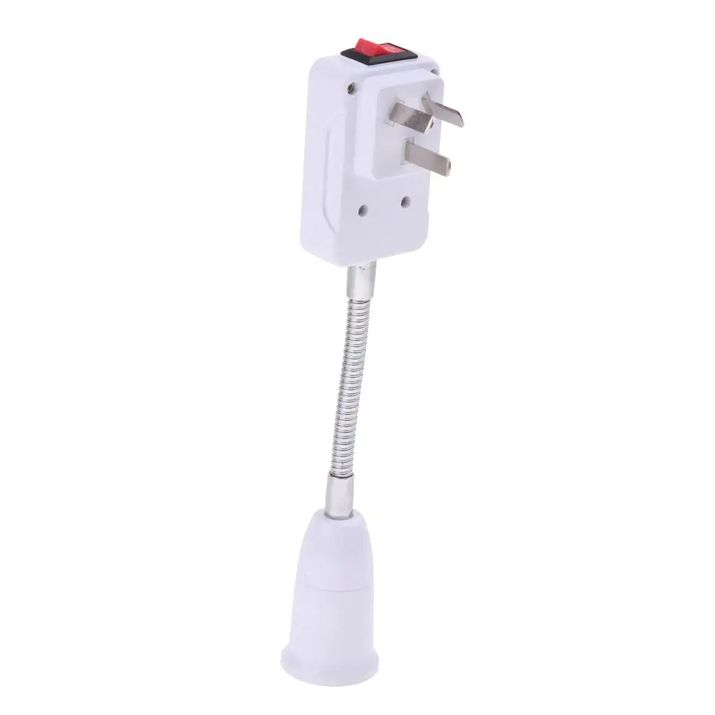 E27 Flexible Screw Socket Switch Bulb Lamp Base Holder AU Plug New