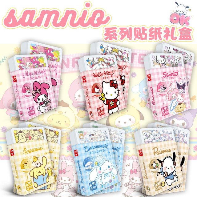 Cute Cartoon Sanrio Stickers Book Account Material Stickers Kuromi