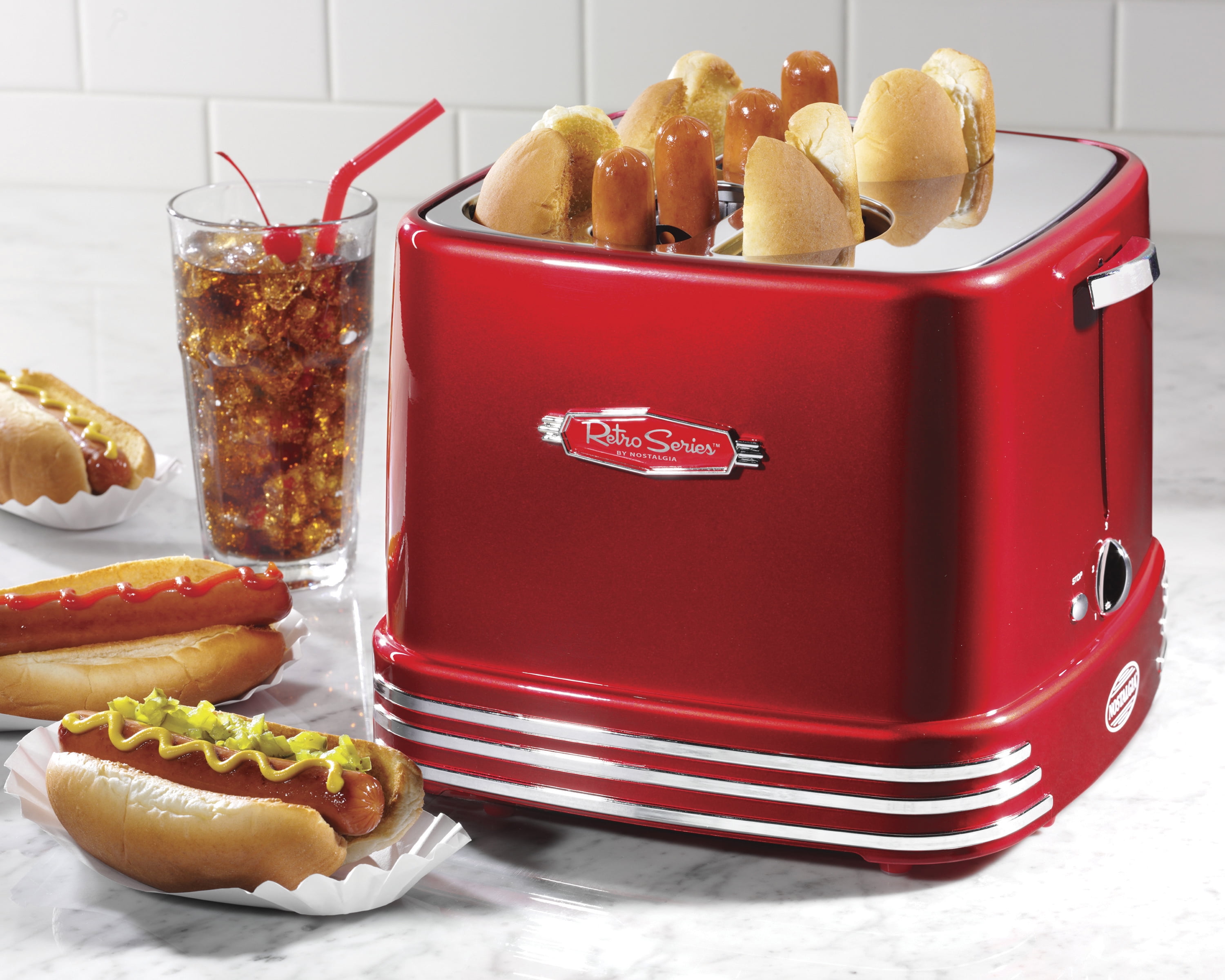 Title 3, Nostalgia RHDT800RETRORED Retro Pop-Up Hot Dog ...