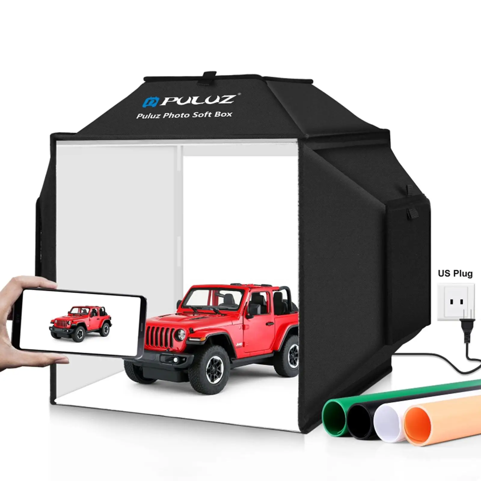 40Cmx40cm Folded Photography Studio Light Tent, Box Standard Plug Portable Accessories Multi Angle Shooting Durable