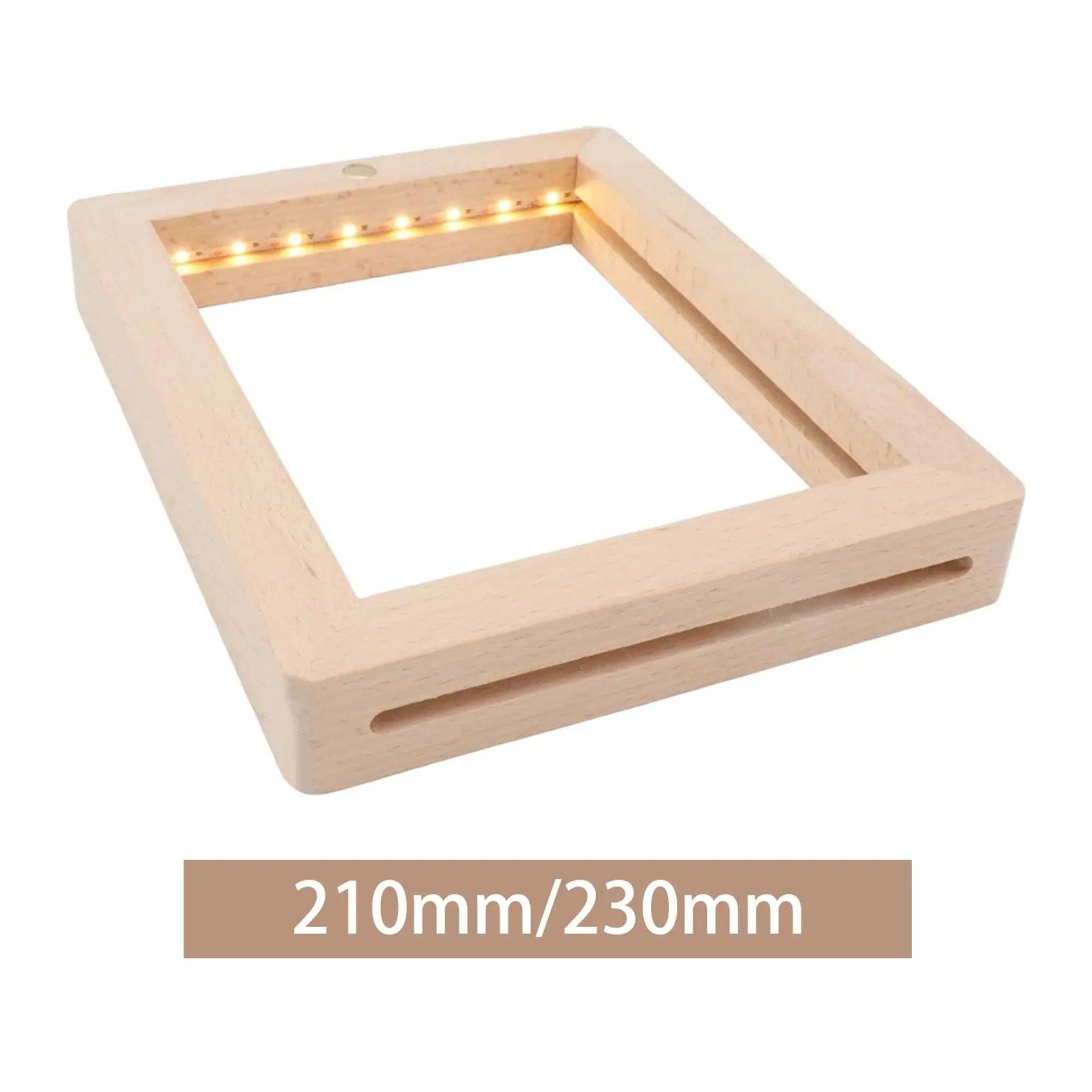 Wood Picture Frame Portable Decoration Display Creative Touch Lamp Night lights led Photo Frame Men Lover Family Children Women