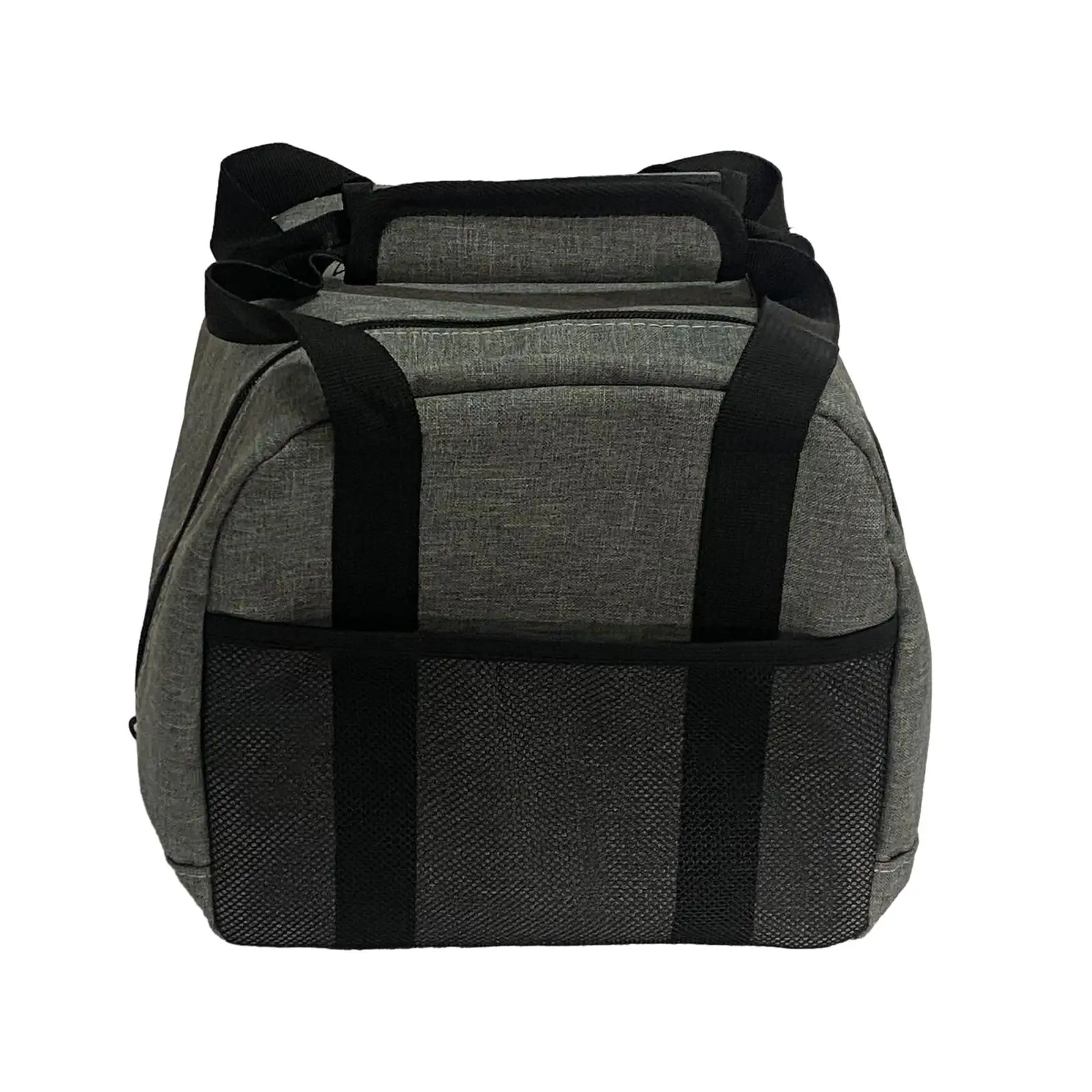 Single Bowling Ball Bag with External Mesh Pocket Carry Bag Carrier Double Zipper Easy to Carry Compact Handbag Bowling Gift