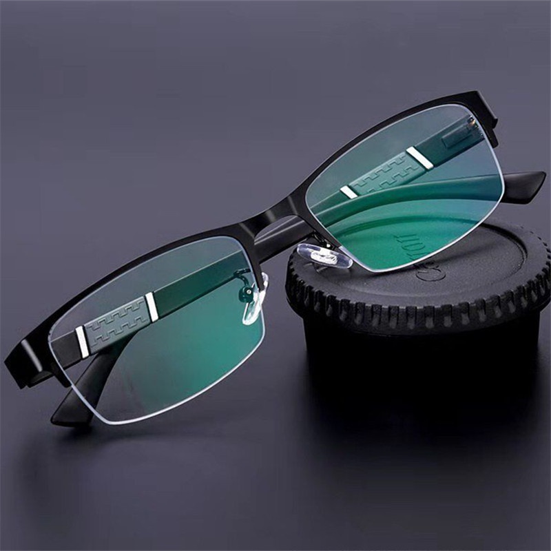 0 zu-6,0 Männer Lesebrille Klar Myopie Gläser Metall Rahmen Gläser für Männer Unisex Brillen Retro Brille für männer – Detail 10