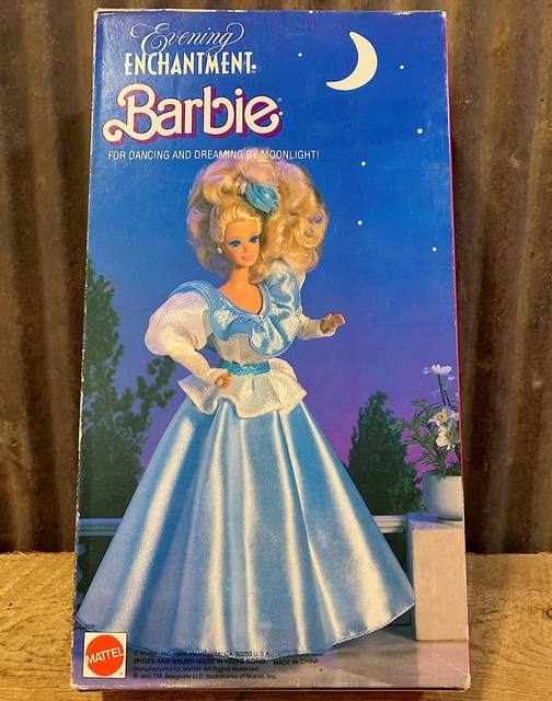 Original Barbie Doll Sears Evening Enchantment 1989 Golden Curly