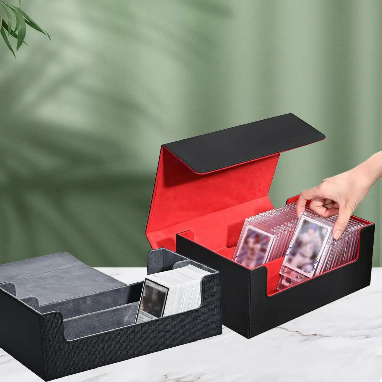 1200+Trading Card Deck Box Storage Card Protection Holder Closure Cards Protector Collection Cards Case for Basketball Cards 