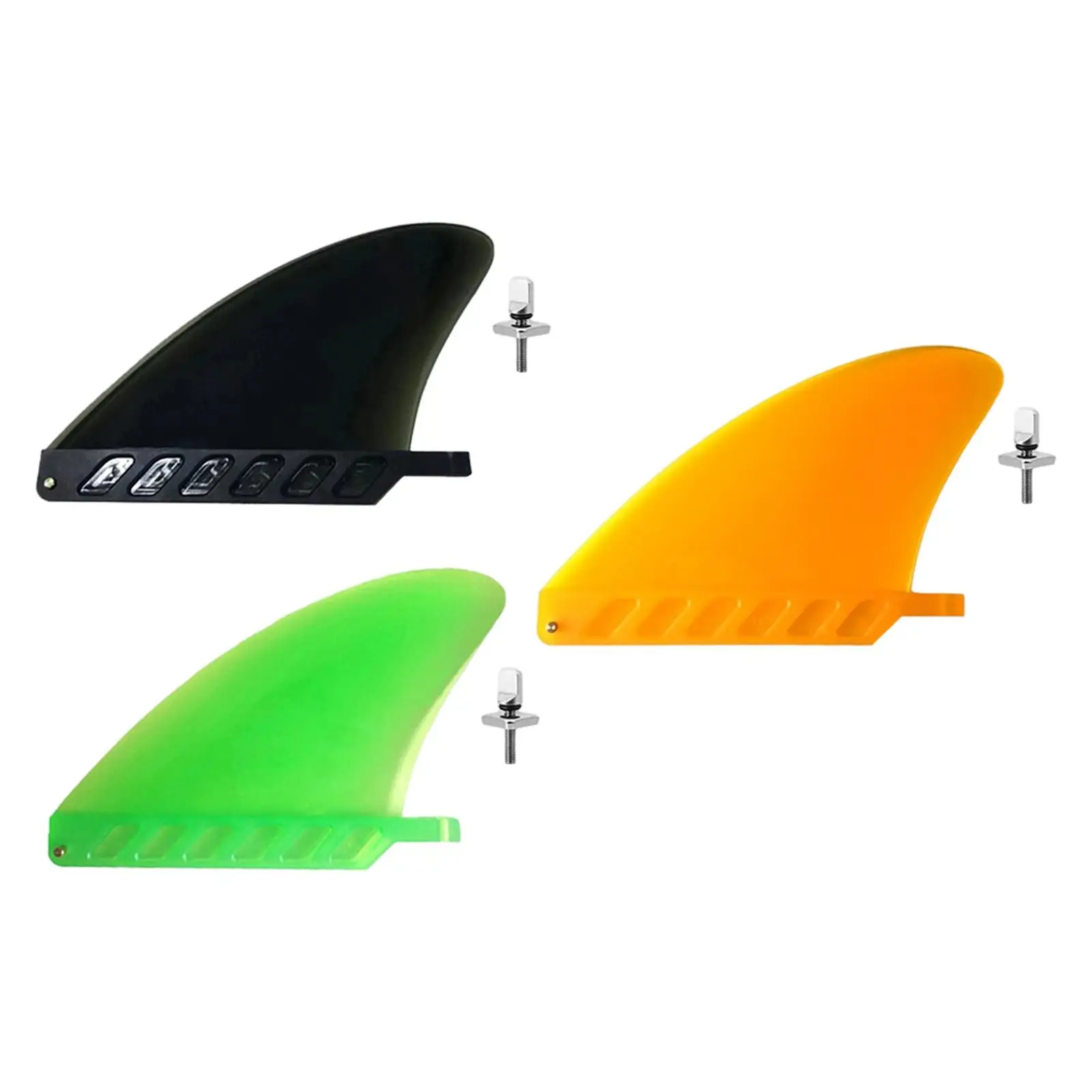 Surfboard Fins Soft Top Single Center Fins Detachable Easy to Install Surf Fin Screws Center Fins for Beach Summer Water Sports