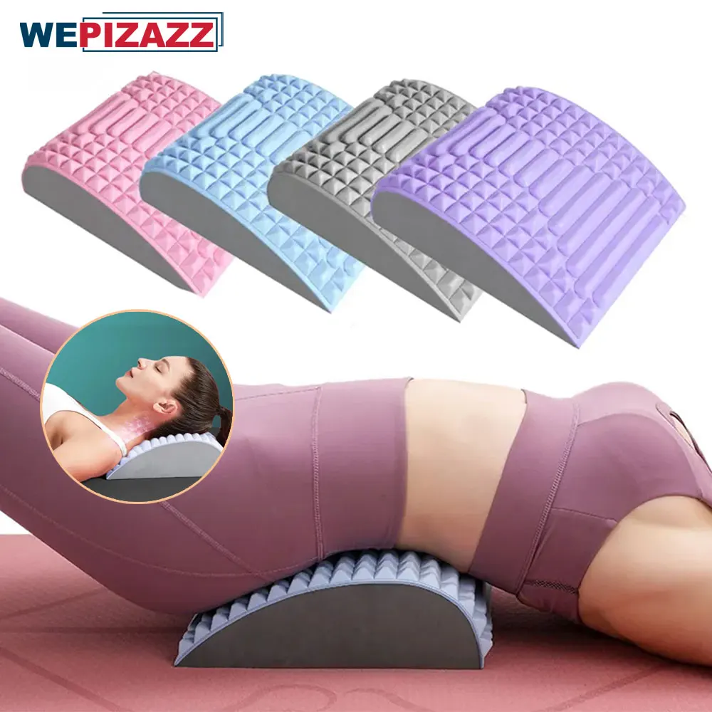 Best of Back Stretcher Pillow Waist Massage Neck Lumbar Support Massager, Posture Corrector, Sciatica, Herniated Disc Pain Relief Relax Reviews & Tips