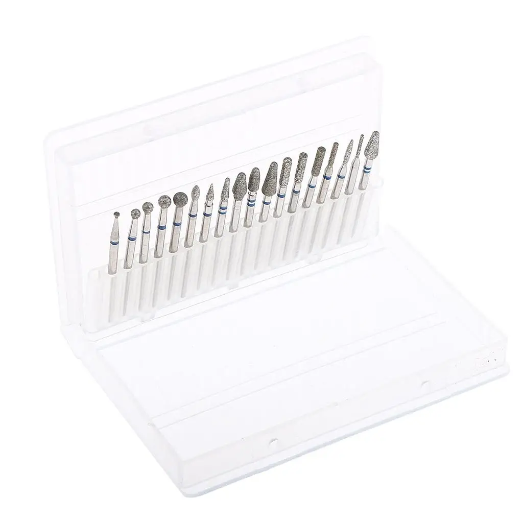 18x , Cuticle Cleaner, Rotary Buffing Files, Head Manicure Tool