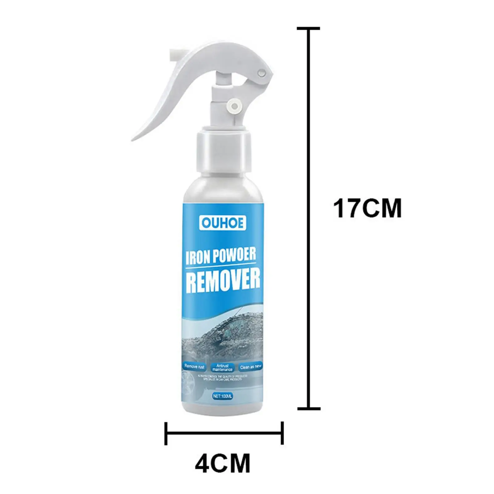 Rust Remover Spray Car Maintenance for Home Cleaning Tool Door Hinges 100ml