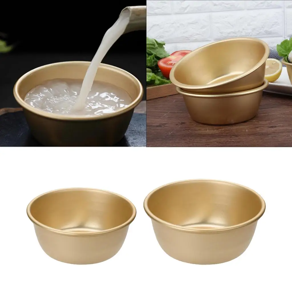 Aluminum Korean Rice Bowl Hand-Pulled Noodle Utensils 2 Sizes