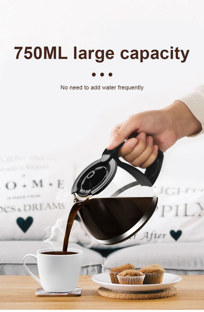 Title 6, Automatic Drip Coffee Machine FOR US/EU High Ca...