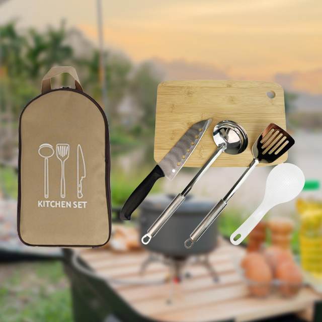 Camping Cooking Utensils Set Kitchen Utensils for Beach Barbecue  Backpacking - AliExpress