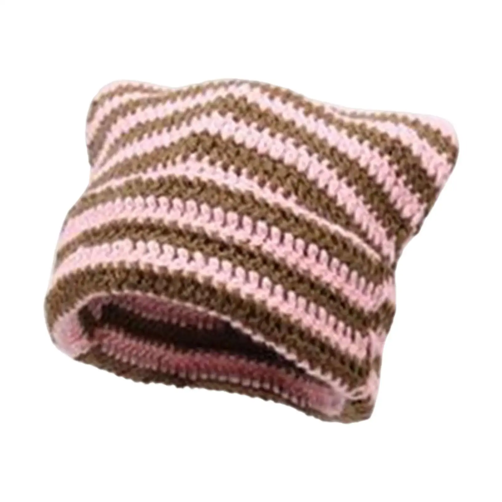 Cat Ear Crochet Hat Knit Cap Clothes Headwear Comfortable Handmade Winter