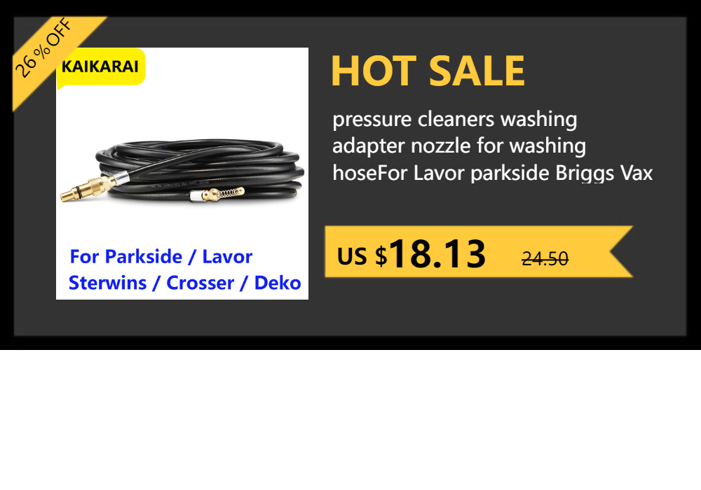 sewer drain water cleaning hose pipe cleaner Kit with Adapter For Karcher K2 K3 K4 K5 K6 K7Pressure Washers nozzle car wash hose